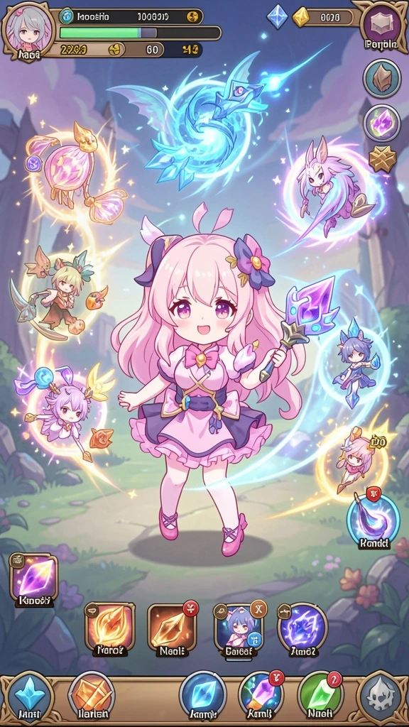 Visual pengalaman karakter yang penuh aksi dan tantangan di game.