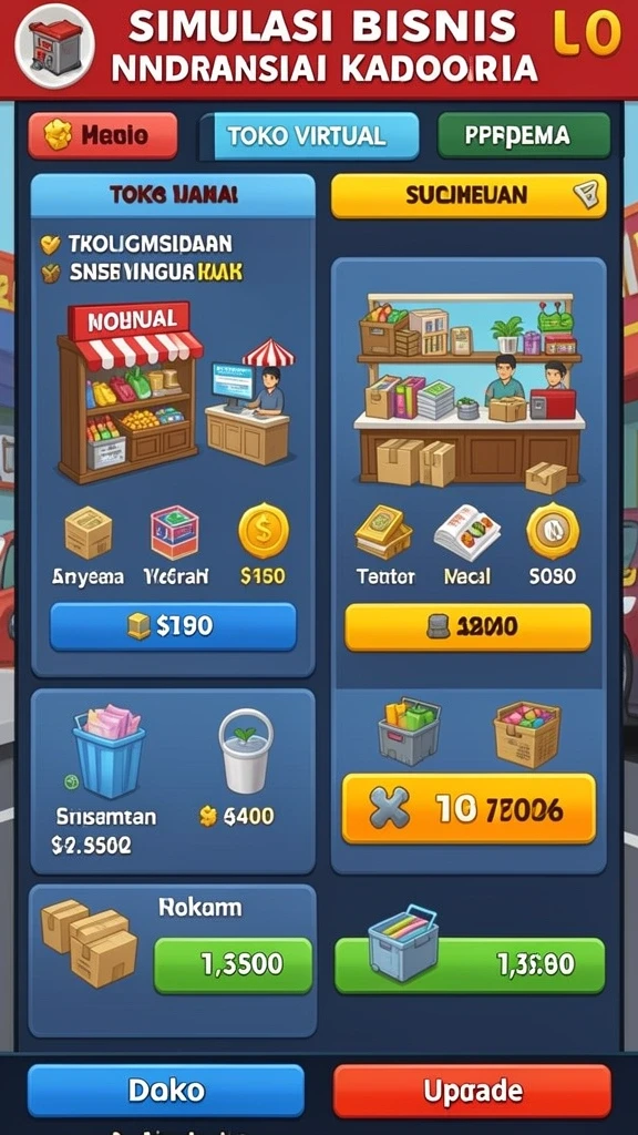Tampilan awal permainan yang menarik.