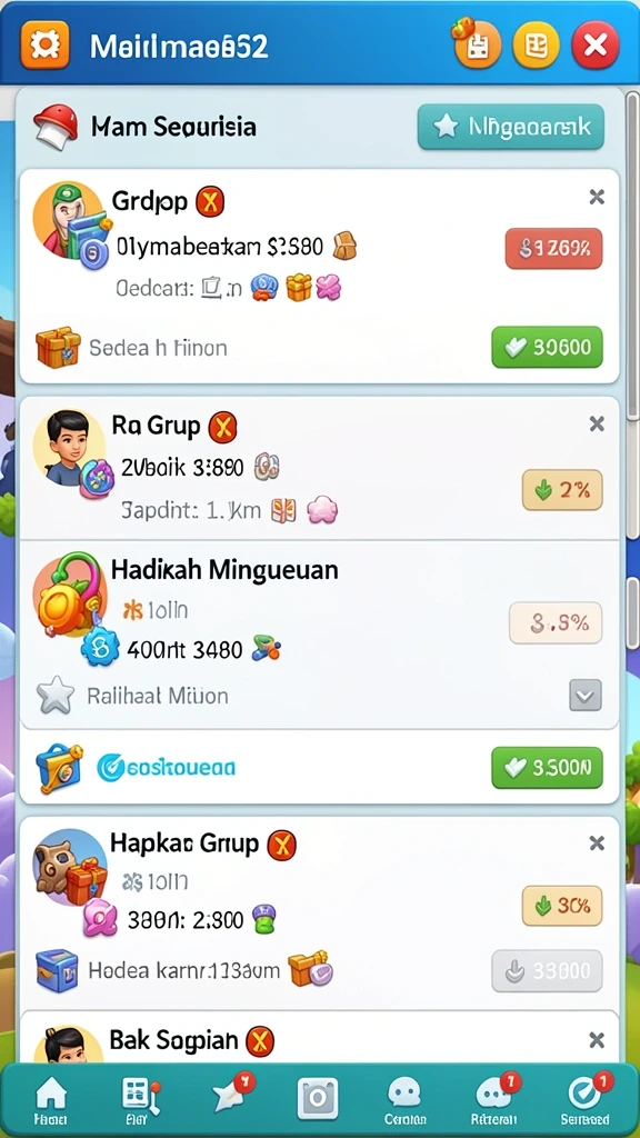 Fitur leaderboard untuk bersaing dengan teman.