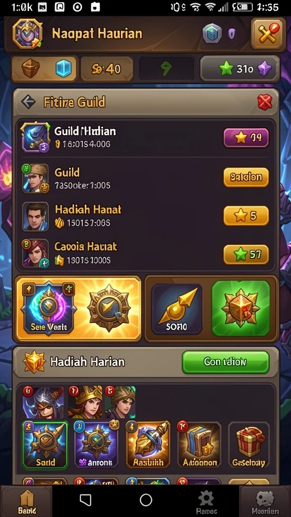 Gim yang menantang dengan berbagai level seru.