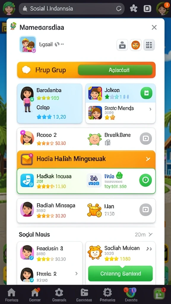 Beragam pilihan permainan yang tersedia untuk semua pemain.