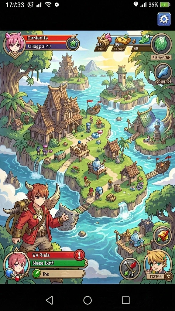 Pengguna sedang menikmati mode multiplayer yang mendebarkan.
