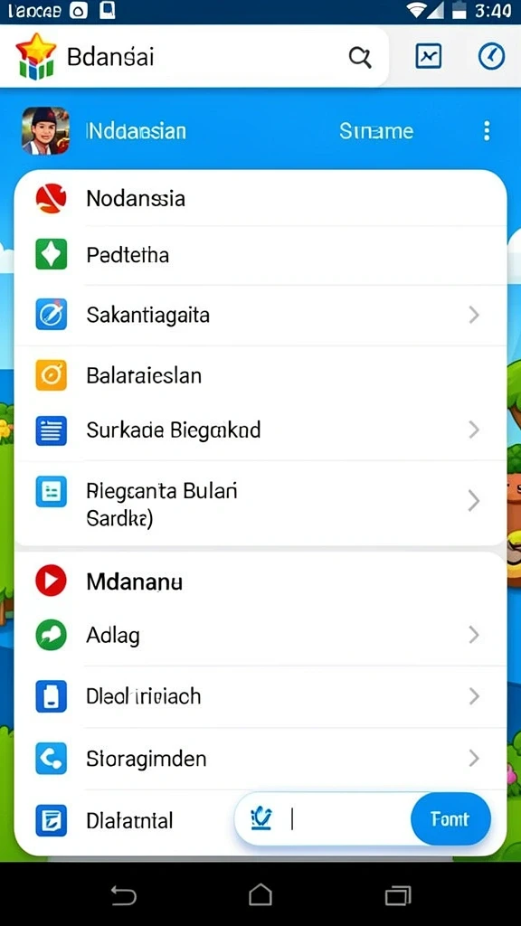 Screenshot fitur kustomisasi karakter yang menarik dan beragam.
