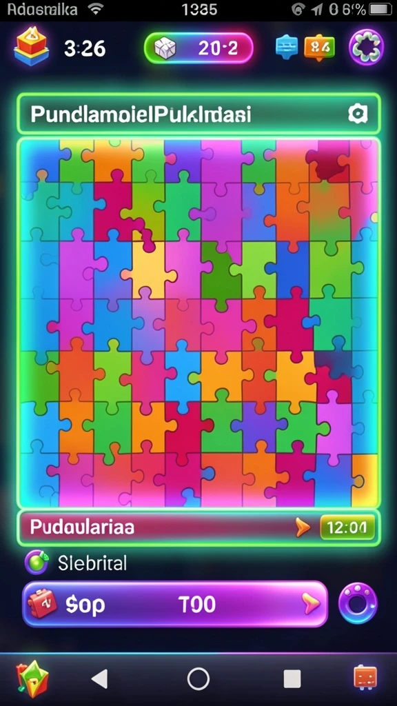Screenshot menunjukkan karakter utama dalam aksi di level menantang.