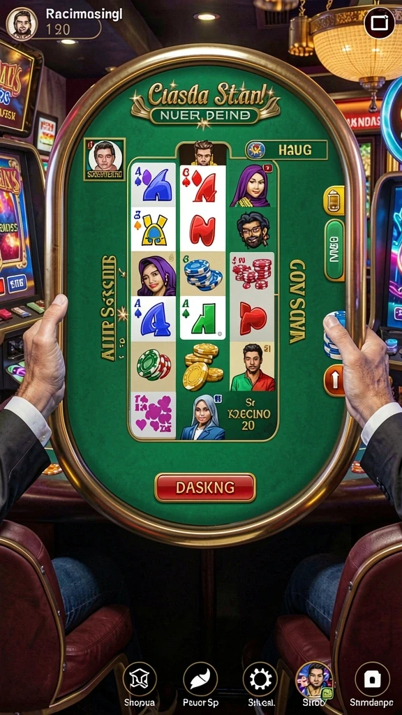 Layar utama aplikasi dengan menu yang sederhana.