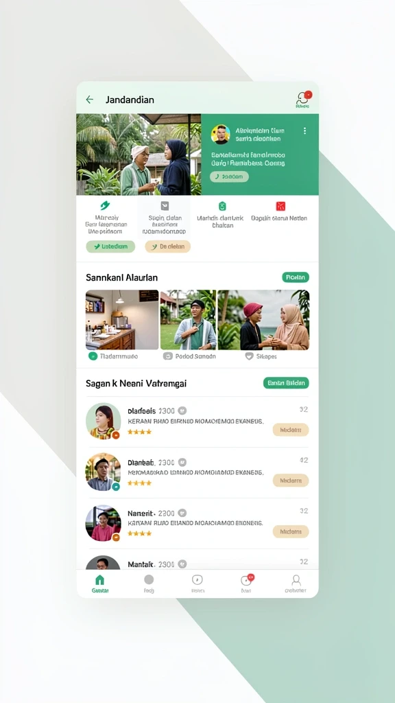 Tampilan antarmuka yang user-friendly.