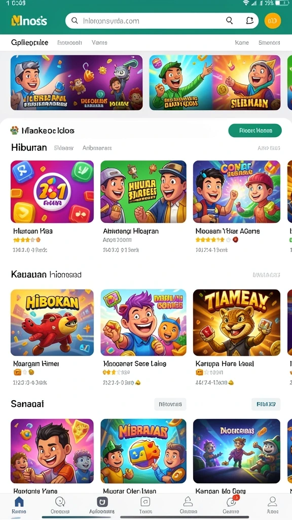 UI permainan yang memudahkan navigasi dan kontrol.