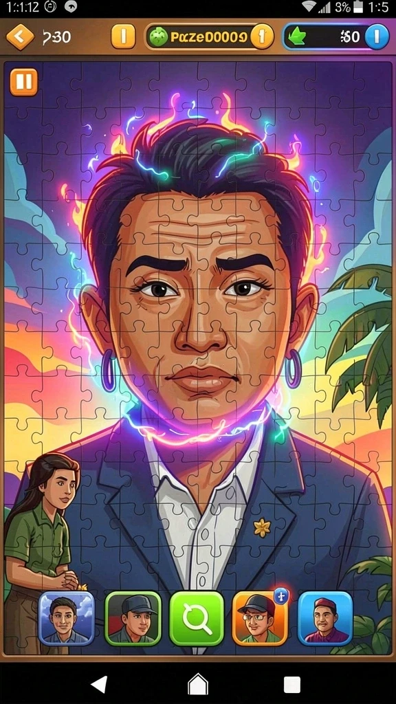 Pemandangan level yang menantang dan menarik.