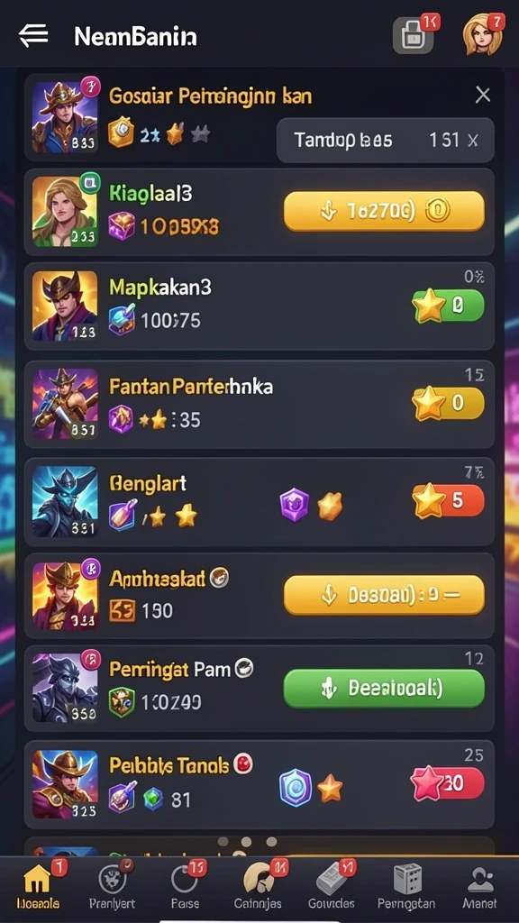 Mode permainan seru yang bisa dipilih.