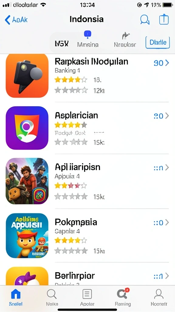 Berbagai kategori permainan yang seru.