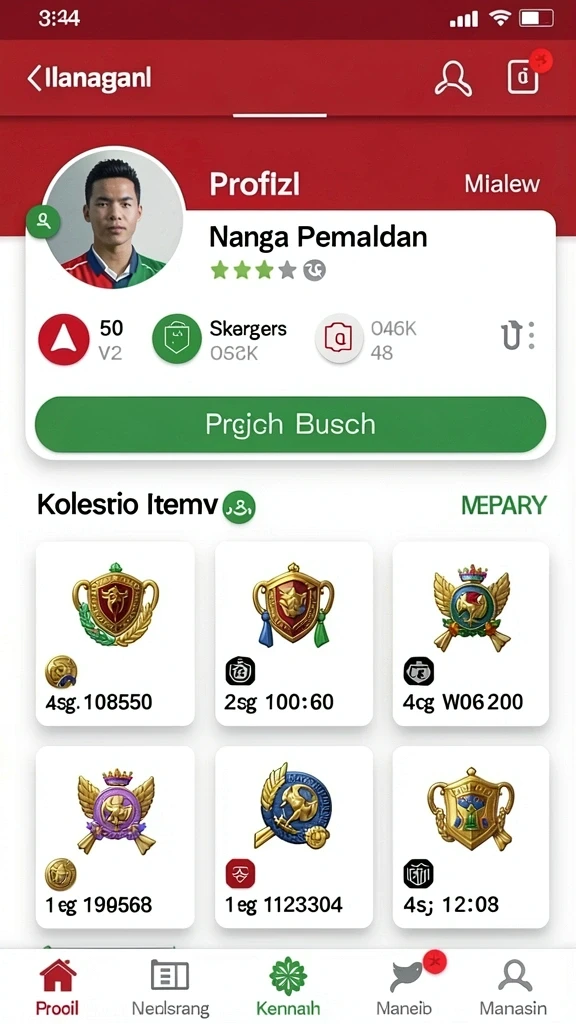 Pengaturan dunia fantasi yang menakjubkan dan penuh warna.