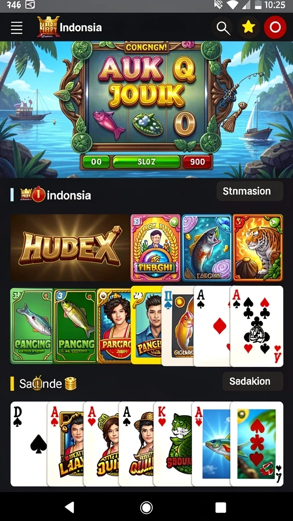 Tampilan awal game yang menawan dan memikat.