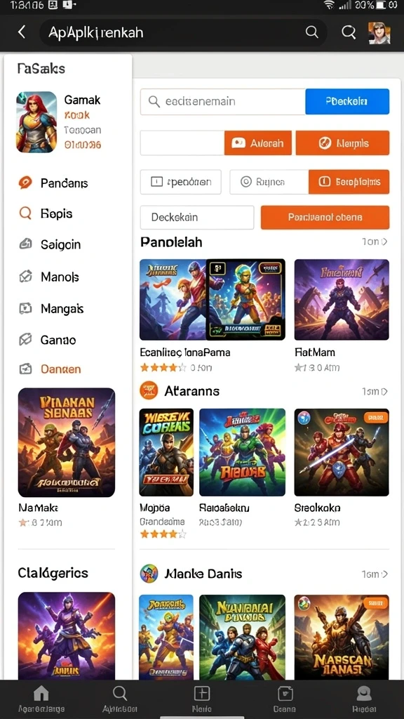 Grafis berkualitas tinggi membuat pengalaman bermain lebih seru.