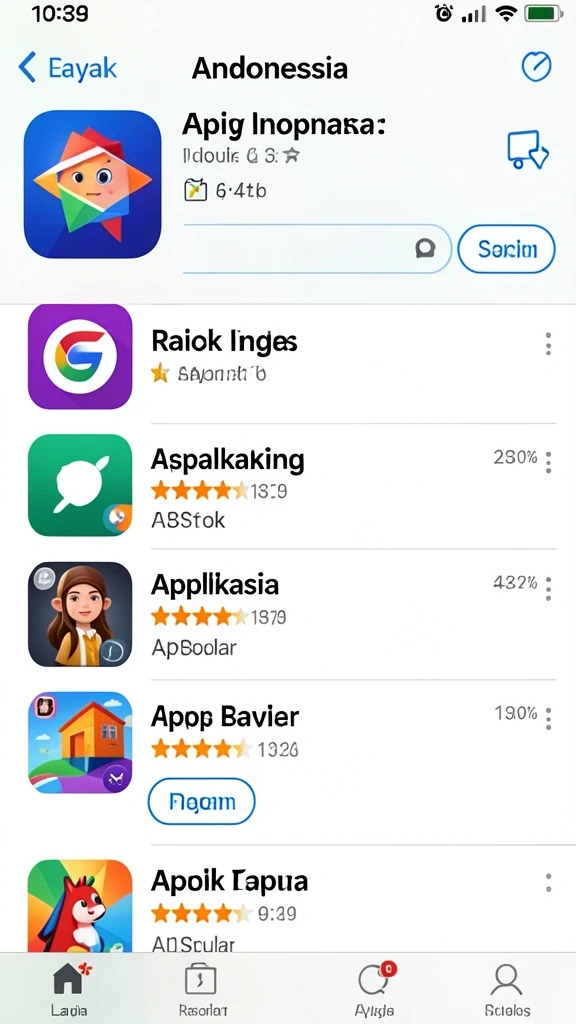 Tampilan awal yang menarik dan penuh warna.