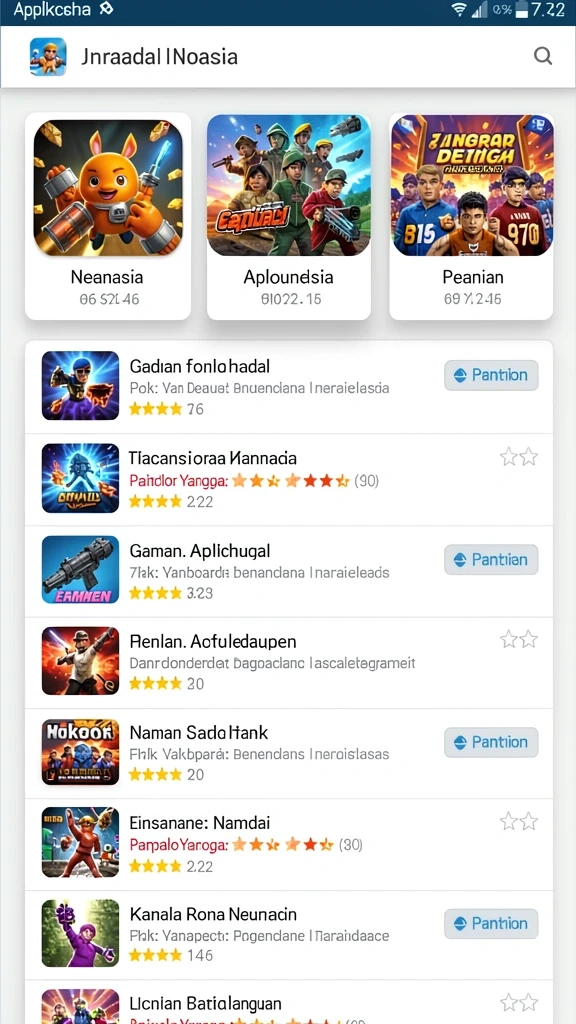 Tampilan awal game yang memukau dan menggugah semangat.