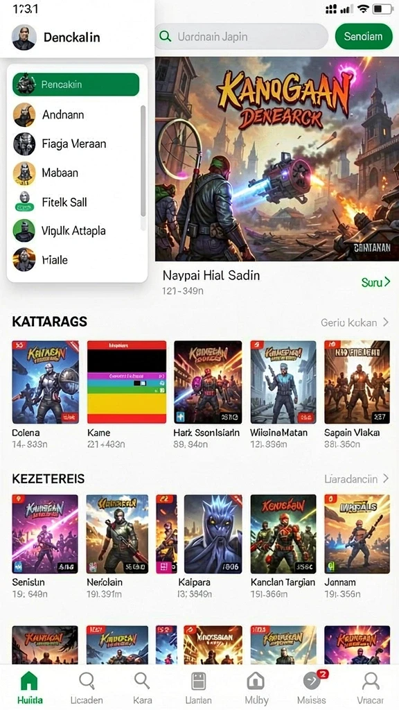 Karakter dengan desain menarik dan beragam kemampuan.